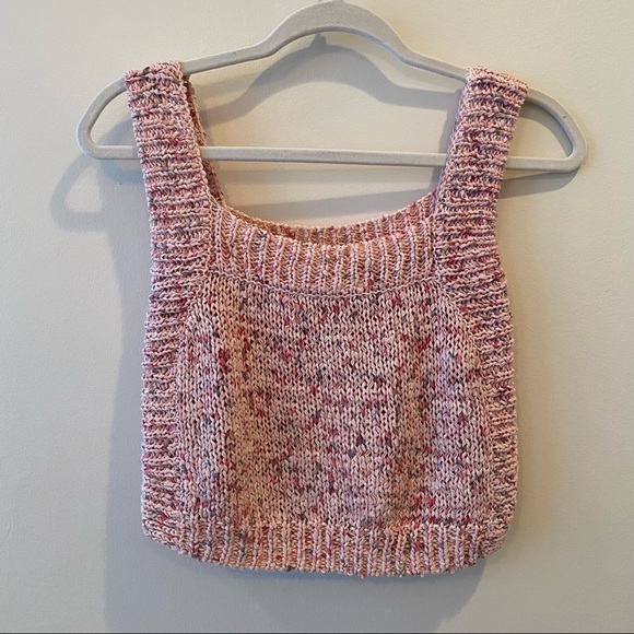 ZARA cropped pink Sweater Top MEDIUM - Picture 4 of 5